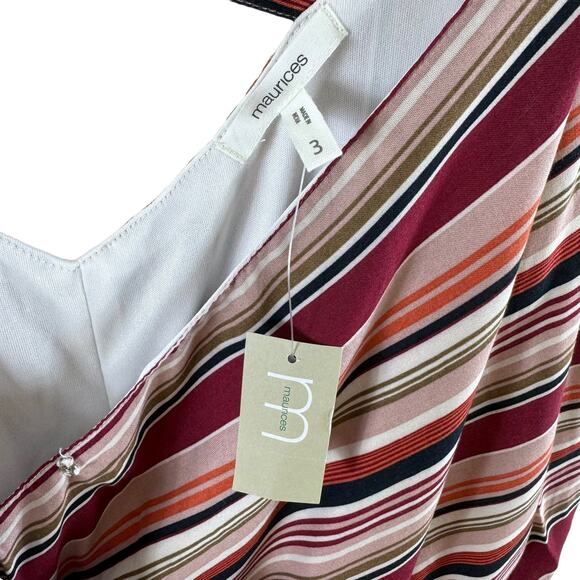 Maurices NWT Striped Spaghetti Strap Dress 3X - Picture 8 of 10
